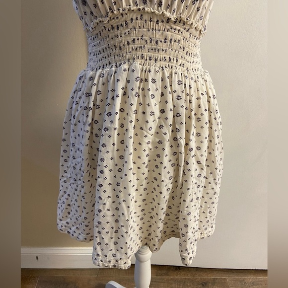 Free people Daria dress mini floral beige sleeveless casual Medium - Picture 11 of 13